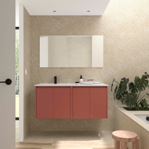 Mueble baño suspendido Noja 4P de Salgar 120 Lavabo Desplazado - Imagen 4
