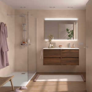 Mueble baño suspendido Noja 4C de Salgar 120 lavabo desplazado - Imagen 8
