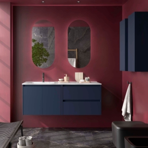 Mueble baño suspendido Noja 2P+2C de Salgar 120 Lavabo Desplazado - Imagen 6