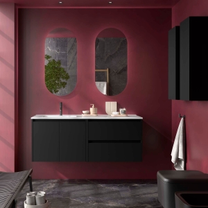 Mueble baño suspendido Noja 2P+2C de Salgar 120 Lavabo Desplazado - Imagen 5