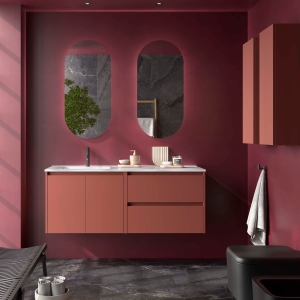 Mueble baño suspendido Noja 2P+2C de Salgar 120 Lavabo Desplazado - Imagen 7