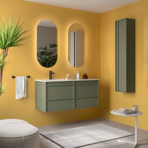 Mueble baño suspendido ATTILA de Salgar 120 Desplazado - Imagen 3