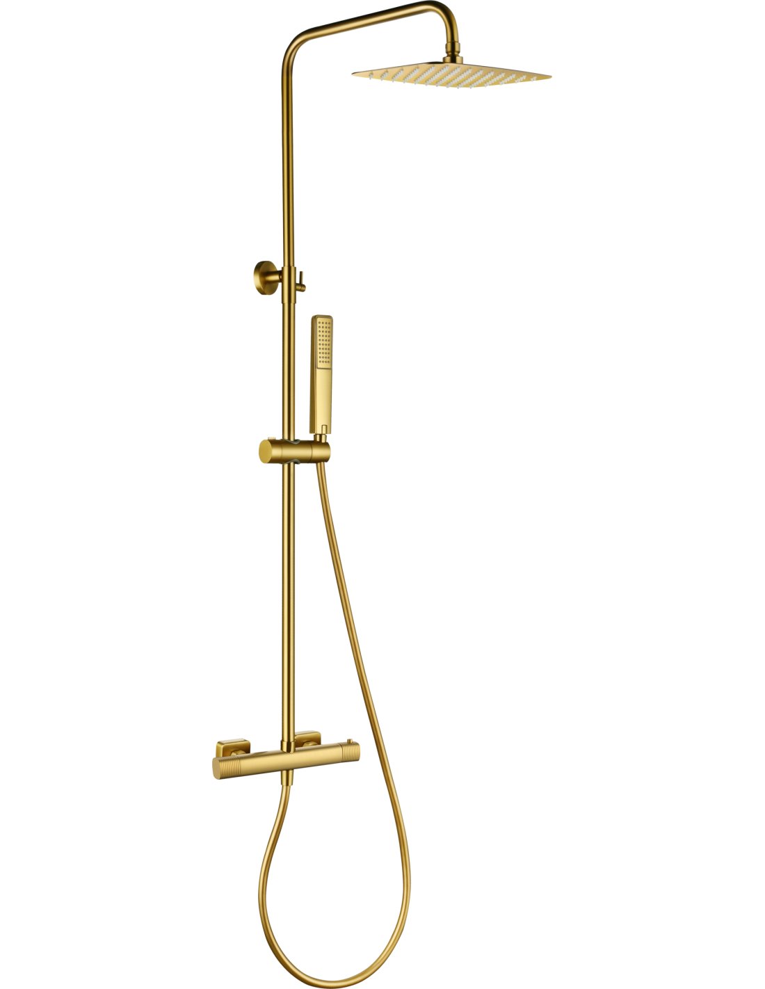 CONJUNTO DUCHA TERMOSTÁTICO FIRENZE ORO CEPILLADO BTF065/OC CONJUNTO DUCHA TERMOSTÁTICO FIRENZE ORO CEPILLADO BTF065/OC - Imagen 1