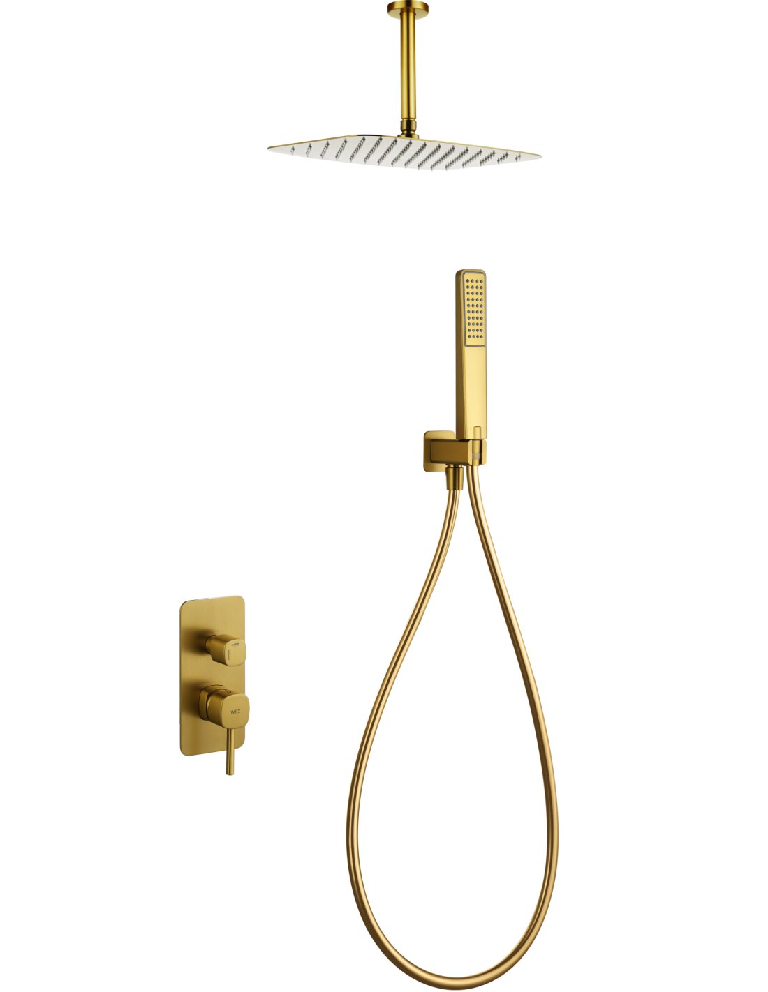 CONJUNTO DUCHA MONOMANDO EMPOTRADO AREZZO ORO CEPILLADO GPA068/OC CONJUNTO DUCHA MONOMANDO EMPOTRADO AREZZO ORO CEPILLADO GPA068/OC - Imagen 1