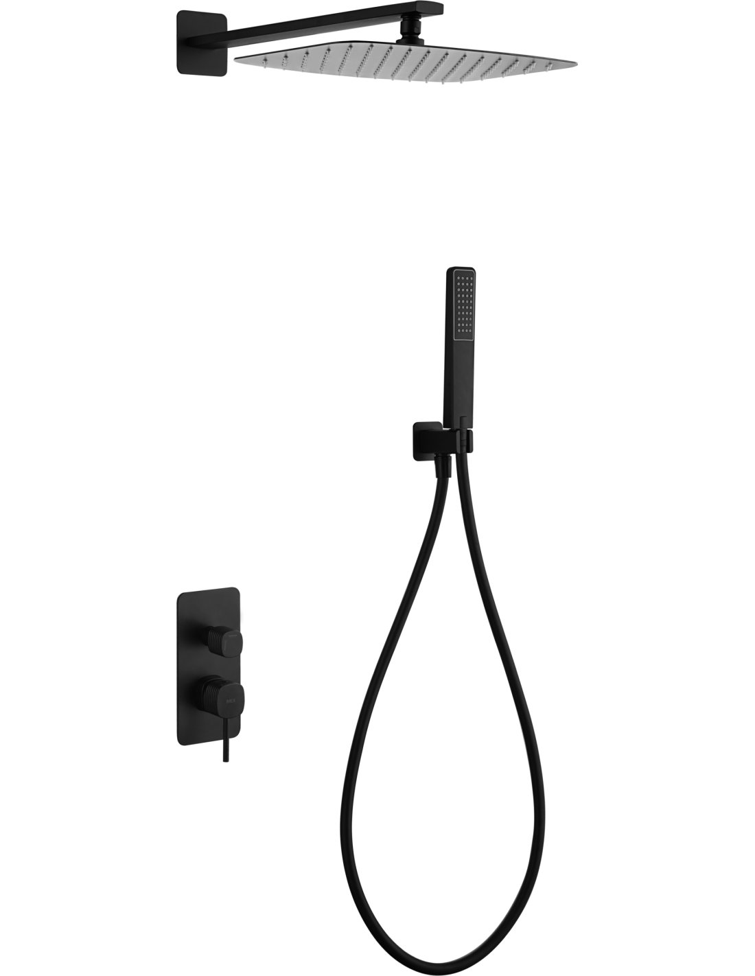 CONJUNTO DUCHA MONOMANDO EMPOTRADO FIRENZE NEGRO MATE GPF065/NG CONJUNTO DUCHA MONOMANDO EMPOTRADO FIRENZE NEGRO MATE GPF065/NG - Imagen 1