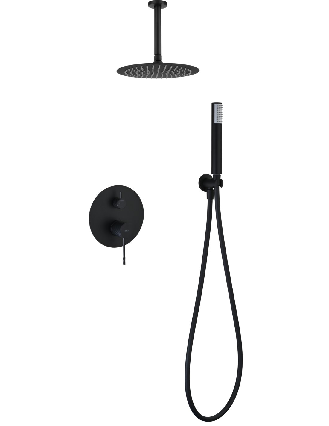 CONJUNTO DUCHA MONOMANDO EMPOTRADO PALAU NEGRO MATE GPP063/NG CONJUNTO DUCHA MONOMANDO EMPOTRADO PALAU NEGRO MATE GPP063/NG - Imagen 1