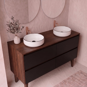 Mueble baño suspendido Aura TOP 2 o 4 Cajones con patas 60-80-100-120-140-160-180-200-240 - Imagen 2