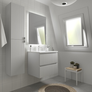SALGAR KIRA Mueble de baño suspendido 60-70-80-100 Lavabo Constanza - Imagen 5
