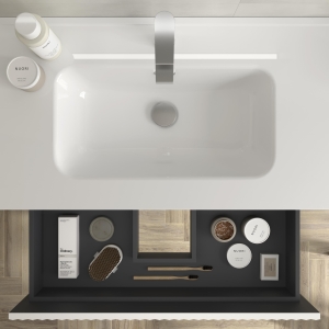 SALGAR KIRA Mueble de baño suspendido 60-70-80-100 Lavabo Constanza - Imagen 10