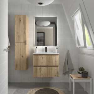 SALGAR KIRA Mueble de baño suspendido 60-70-80-100 Lavabo Constanza - Imagen 3