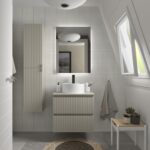 SALGAR KIRA Mueble de baño suspendido 60-70-80-100 Lavabo Lisboa - Imagen 3