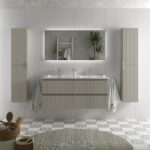 SALGAR KIRA Mueble de baño suspendido 120 Lavabo Constanza 2 pozas