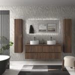 SALGAR KIRA Mueble de baño suspendido 140 Lavabo Lisboa 2 pozas - Imagen 4