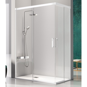 Mampara Angular KASSANDRA GLASÉ GS607 Blanco