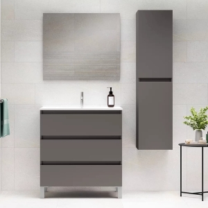 Mueble de baño con patas Box 3C Lacado de Visobath