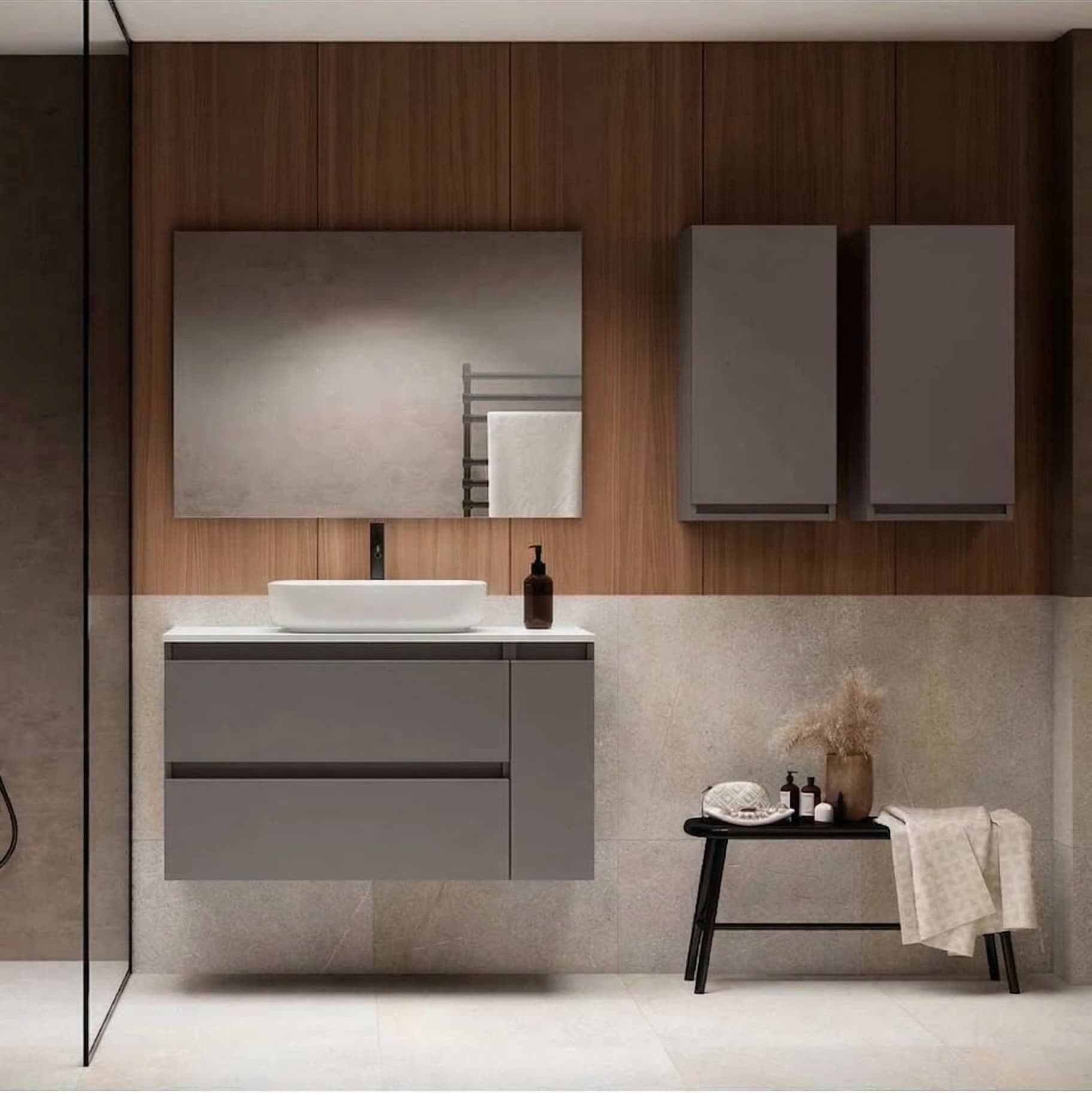 Box producto-top_2c1p_lac 292995 Mueble de baño suspendido Box 2C+1P TOP Lacado de Visobath