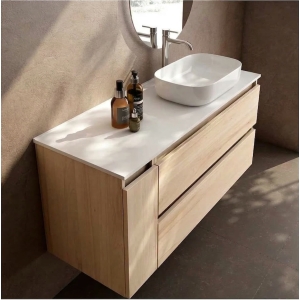 Mueble de baño suspendido Box 2C+1P TOP Laminado de Visobath