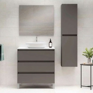 Mueble de baño con patas Box 3C TOP Lacado de Visobath