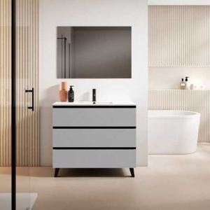 Mueble de baño con patas Granada 3C Suelo Lacado de Visobath - Imagen 6