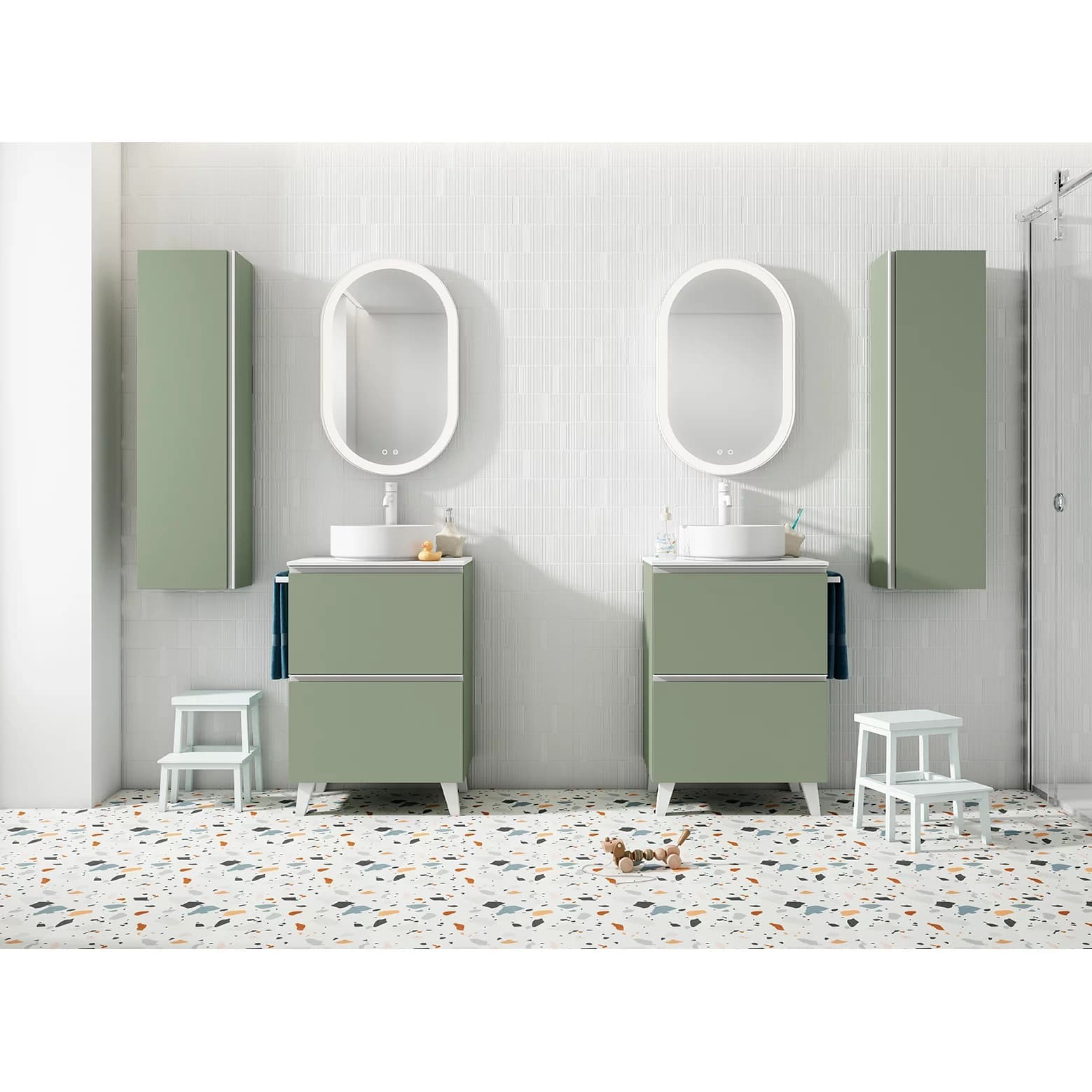 Granada producto-top-lac 293630 Mueble de baño con patas Granada 2C Suelo TOP Lacado de Visobath