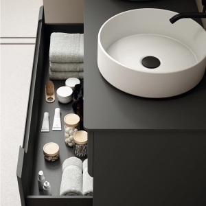 Mueble baño suspendido Onda de Visobath 2 Cajones 60-80-100-120 TOP - Imagen 2