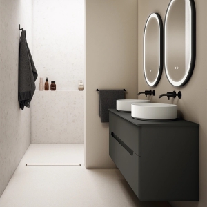 Mueble baño suspendido Onda de Visobath 2 Cajones 60-80-100-120 TOP - Imagen 3