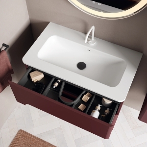 Pack de Mueble baño suspendido Onda de Visobath 2 Cajones 60-80-100-120 - Imagen 2